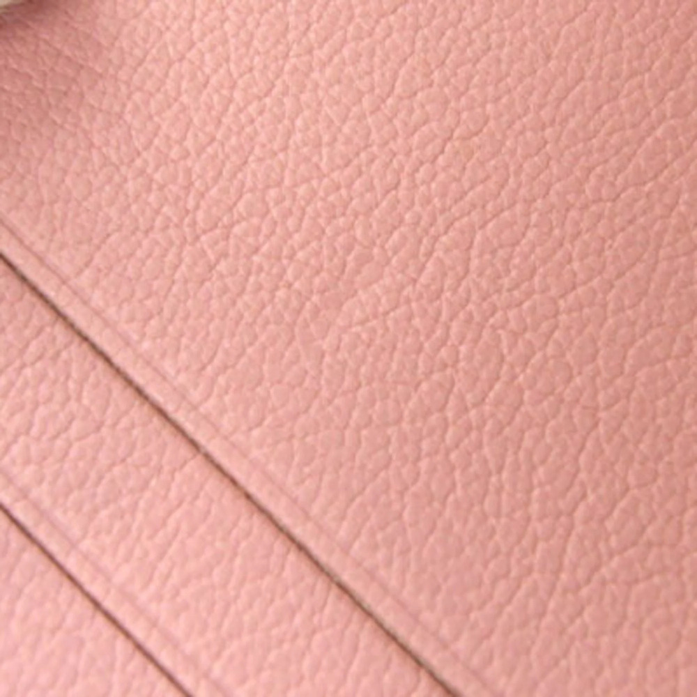 CHANEL Authentic Pink Leather Logo Wallet - Picture 7 of 8